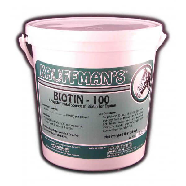Kauffman's Biotin-100 3 lb bucket
